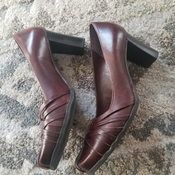 Connie Block Chunky Heel Sz 10 All Day Work Shoe - Picture 4 of 6